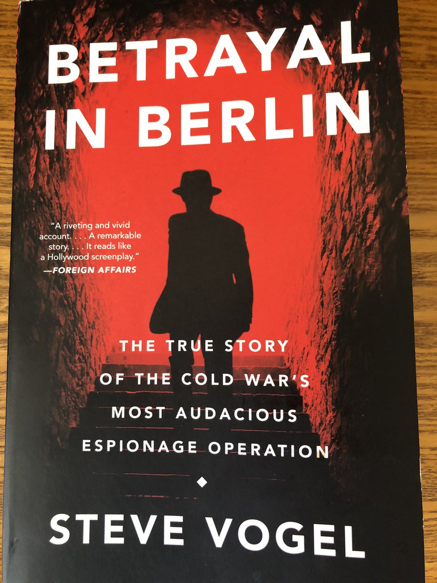 sanjuanswan's tweet photo. Finished Betrayal in Berlin by Steve Vogel, which was a long, excellent read. I think I learned about this one from @DailyBookDrop https://t.co/pJxcu7ojJk