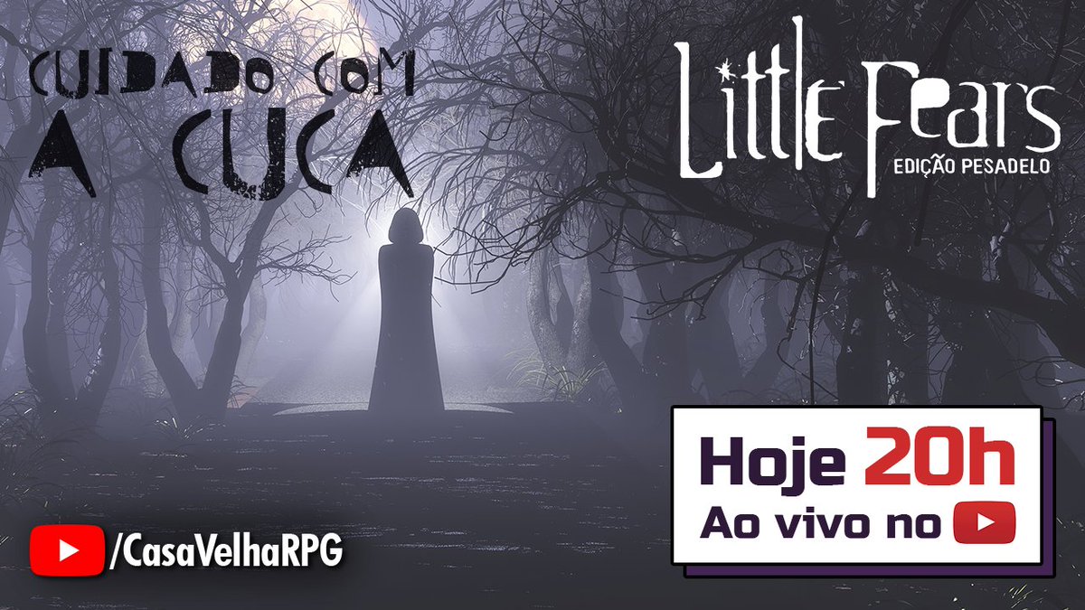 casavelharpg's tweet photo. 🎲 Cuidado com a Cuca (#LittleFears) 🎲
Todo verão os primos vão para o sítio da avó brincar, mas no último dia do verão passado algo assustador aconteceu e agora eles estão de volta ao sítio e vão ter lidar com um de seus maiores medos.
🕐 Hoje 20h 🕐
Horário de Brasília https://t.co/iWKkI2TNdD