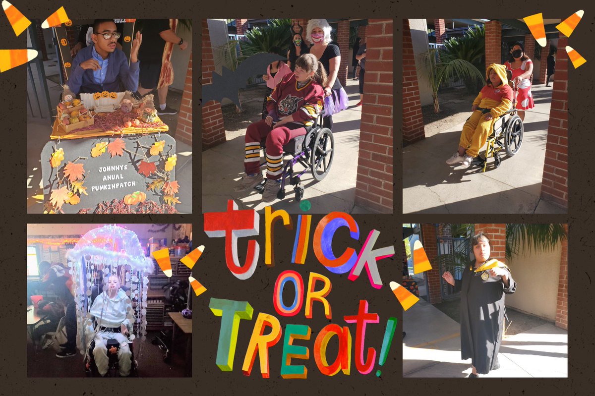 SpEdOUSD's tweet photo. 🎃Trick or Treat!👻 Our Canyon Hills students are showcasing their school costumes in a school-wide parade!  Thank you Board Vice President Mrs. Yamasaki @Andreayamas for joining us! @OrangeUnifiedCA #inclusion #SpecialEducation #superstudents #superteachers https://t.co/GMi530mTpr