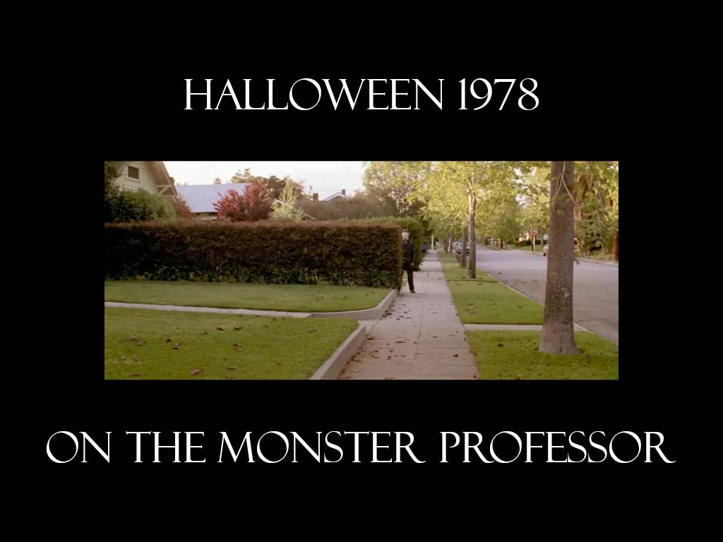 TheMonsterProf's tweet photo. As a last-minute Halloween treat, I discuss the utter brilliance of the original 1978 film Halloween. https://t.co/V6FUtp8J8s