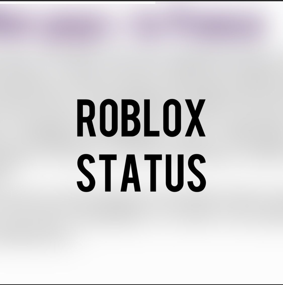 Roblox Status (@RoobloxStatus) / Posts / X