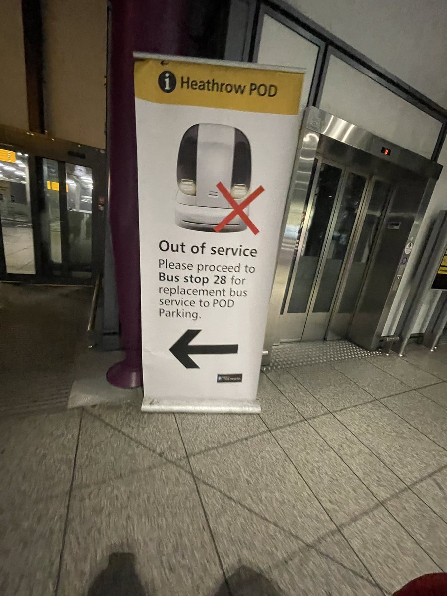 AlanRedpath's tweet photo. @HeathrowAirport Out of service on our return so was a complete waste of money 😒 £20 offer refund doesn’t cut it to be fair. https://t.co/gCKymiBGFl