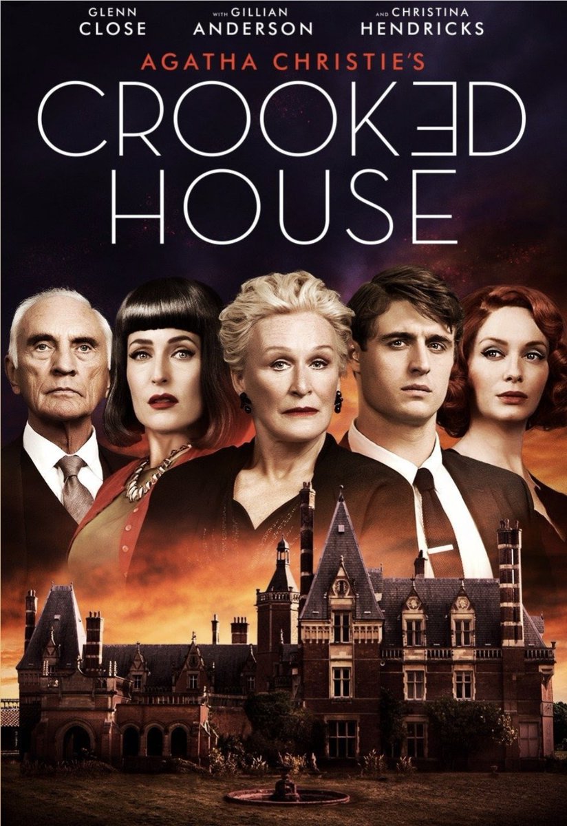 OverpricedCast's tweet image. The #nextepisode of Overpriced Concessions will be an Agatha Christie murder mystery! Crooked House from 2017! Fun fact, it was one of her favorite novels she'd written. And there were a LOT! #movies #moviepodcast #PodcastRecommendations