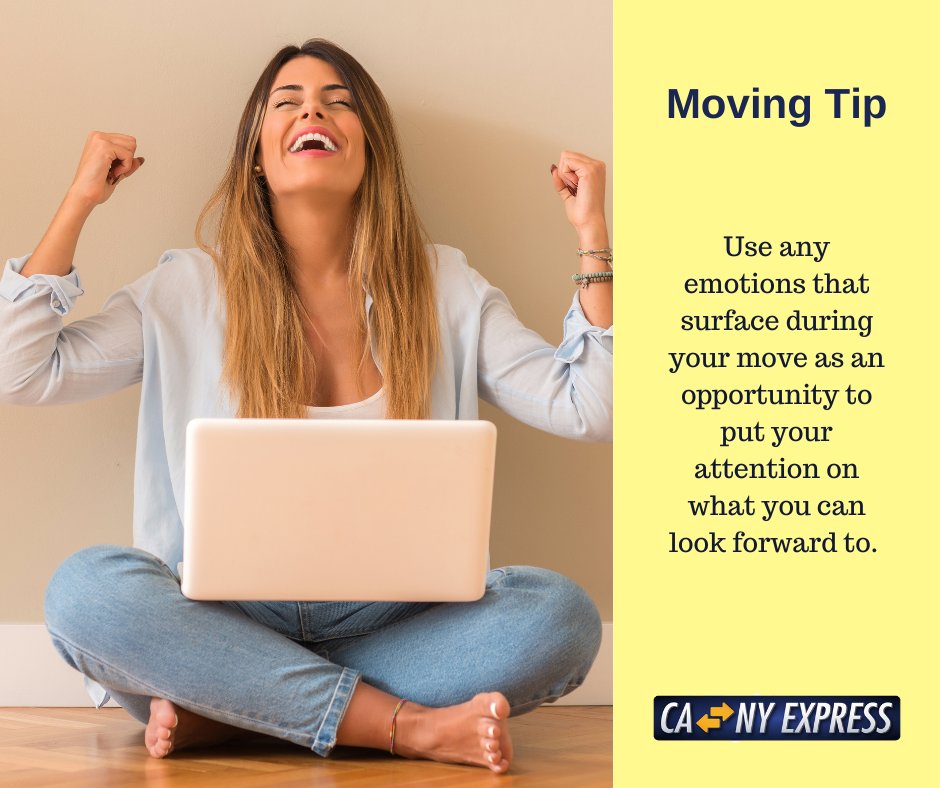CANYExpress's tweet image. Moving can bring up different emotions in different people. We become attached to our homes, our surroundings and our lifestyle. Whatever the emotion, its important to recognize it. Learn more on our blog: moveeast.com/blog/emotions-… #movingtips #moveeast #mentalhealthmatters
