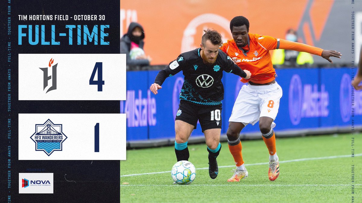 HFXWanderersFC's tweet photo. Full-time ๐ฅ presented by @novadoors
A tough battle in Hamilton goes to @forgefc
#TogetherWeWander #FORvHFX https://t.co/noc5aGVnID
