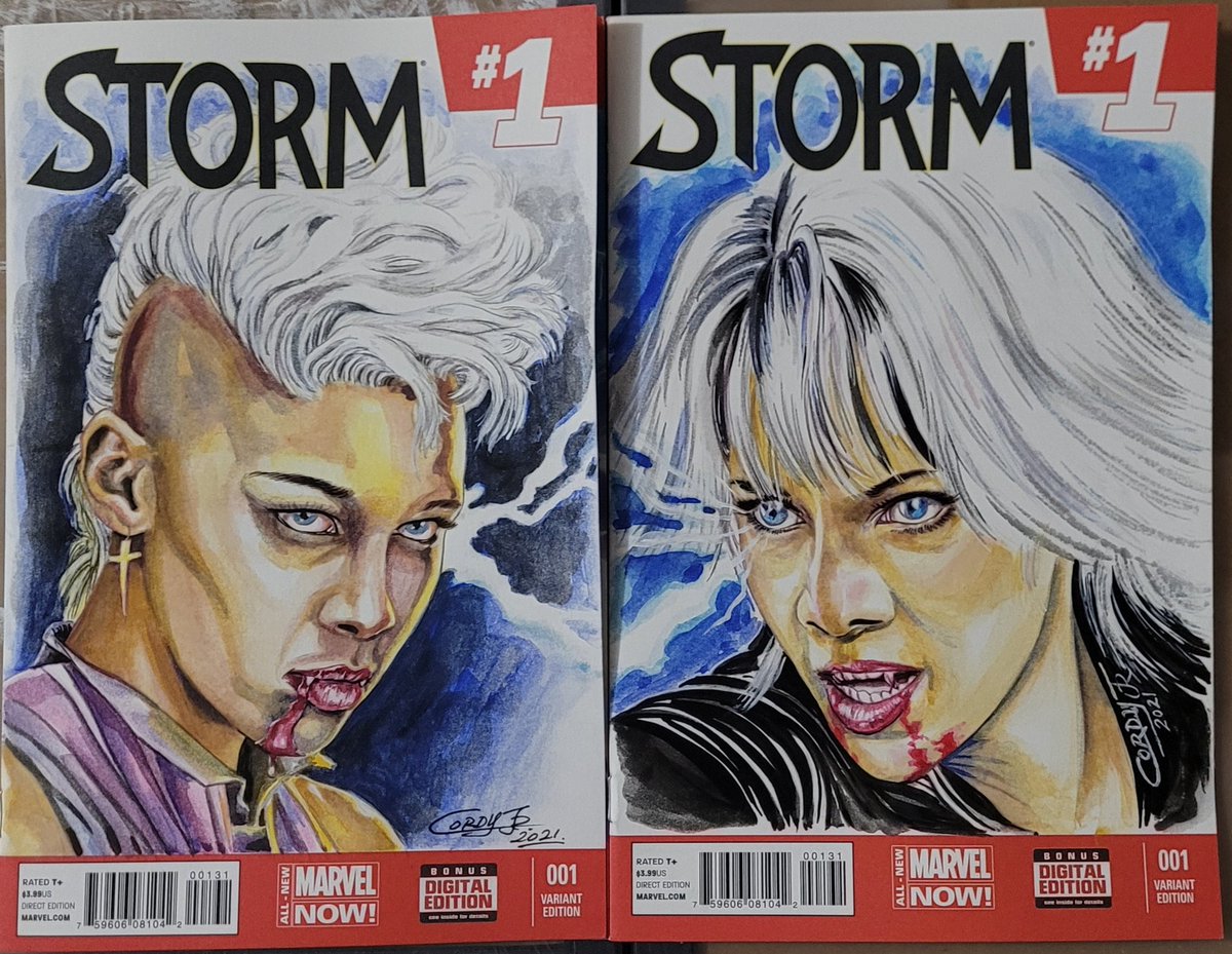 Highcreator1's tweet photo. Working out some color vampire versions of Storm. https://t.co/Ees2p0i32w