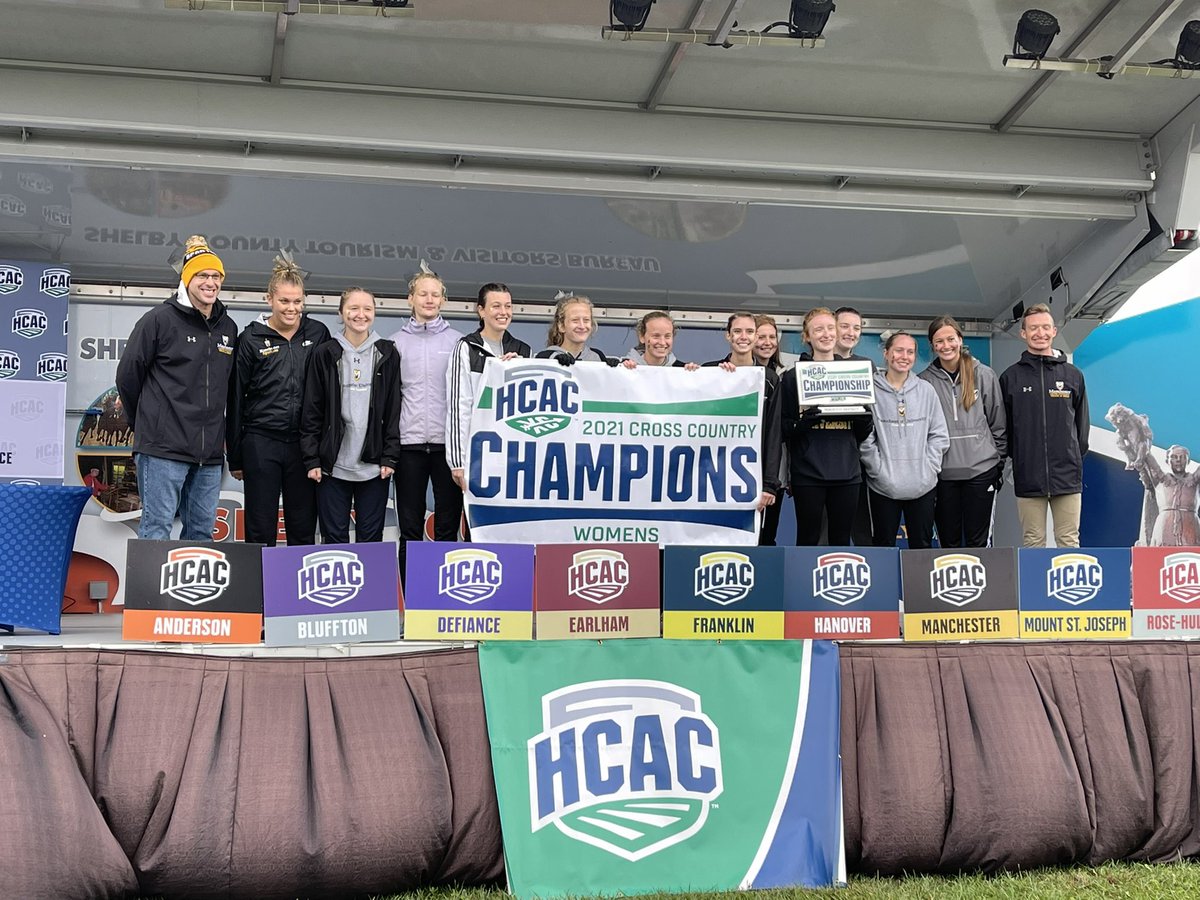 We have a lot to celebrate!  To start things off. Congratulations to both the men and the women’s XC teams today.  Men finished a close runner up and the women bring home their 9th team title since 2009!!!  #Tradition <a href="/ManchesterUniv/">Manchester University</a> <a href="/MUSpartans/">Manchester University Athletics</a>