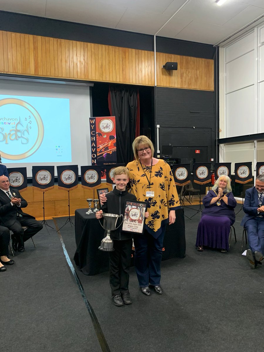 We’re all very proud that our percussionist, Angus Gray, has been awarded the youngest player award at the contest today. It has been his first contest and he has been nothing short of amazing!! Well done Angus!!!