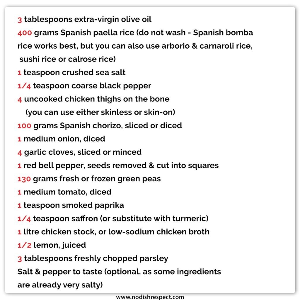 What better way to explore Spain than with your tastebuds? From tasty tapas to delicious dishes 

An EASY chicken and chorizo paella, this dish screams character with its fruity saffron, chunky chicken thighs and plenty of meaty Spanish sausage.
.
.
#nodishrespect #londonfood