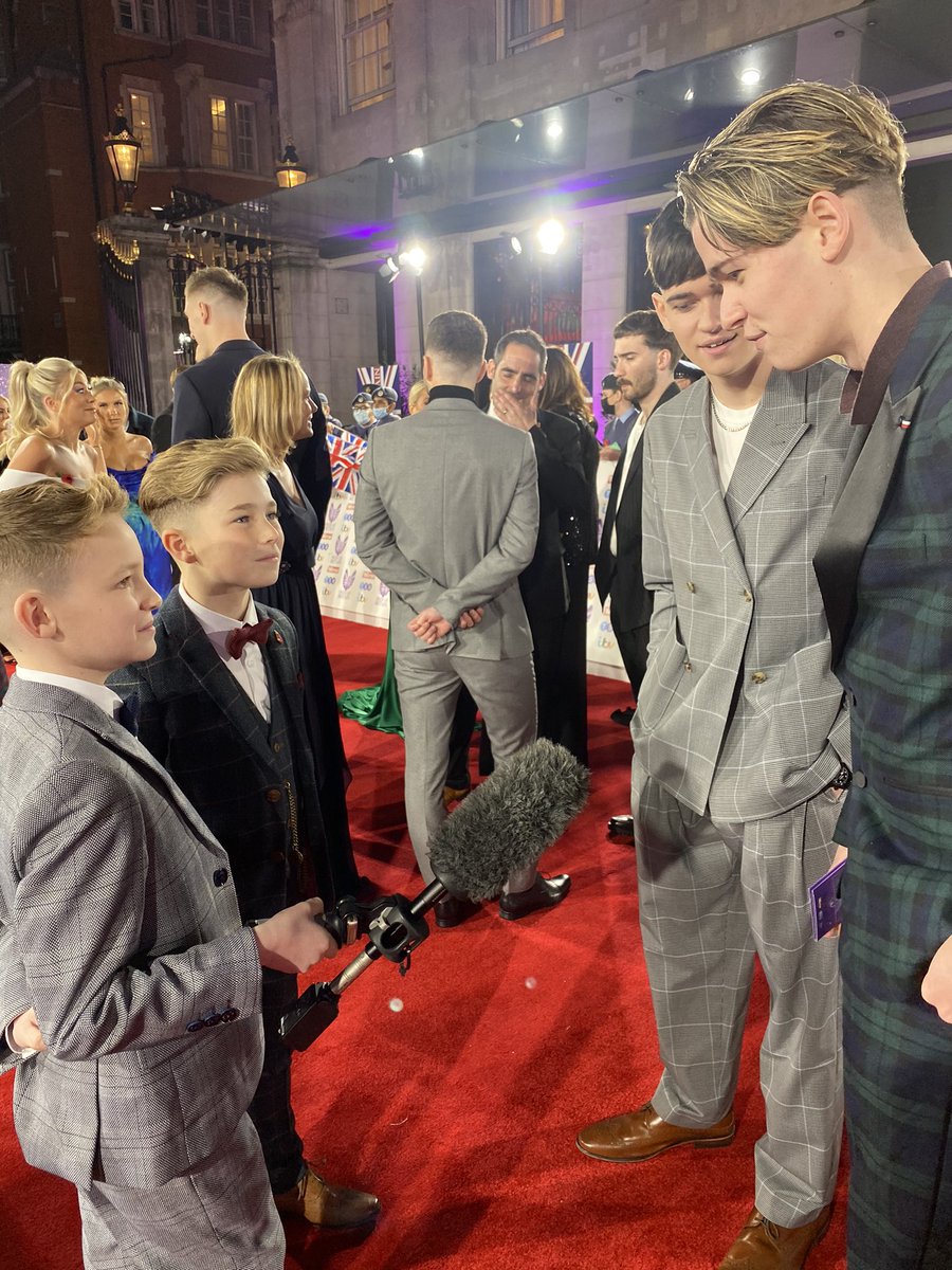 And the biggest stars?! Our very own Hughie and Freddie who won the Young Fundraisers of the Year award <a href="/PrideOfBritain/">Pride of Britain</a> and they are the pride of the north west.... and they worked that red carpet .... !!