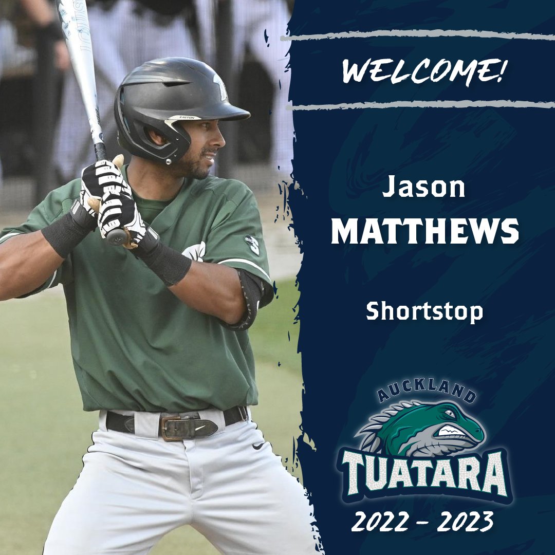 AucklandTuatara's tweet photo. BREAKING NEWS!!! Talented young Kiwi baseball player Jason Matthews has signed with the Auckland Tuatara for the 2022-23 ABL season.
https://t.co/4zQQPCMERU
#TuataraNation https://t.co/uj20LoSU5F
