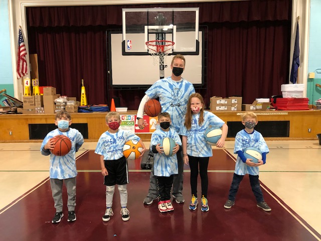 A Fairfield Someday celebration on the basketball court with Coach Trinder.
