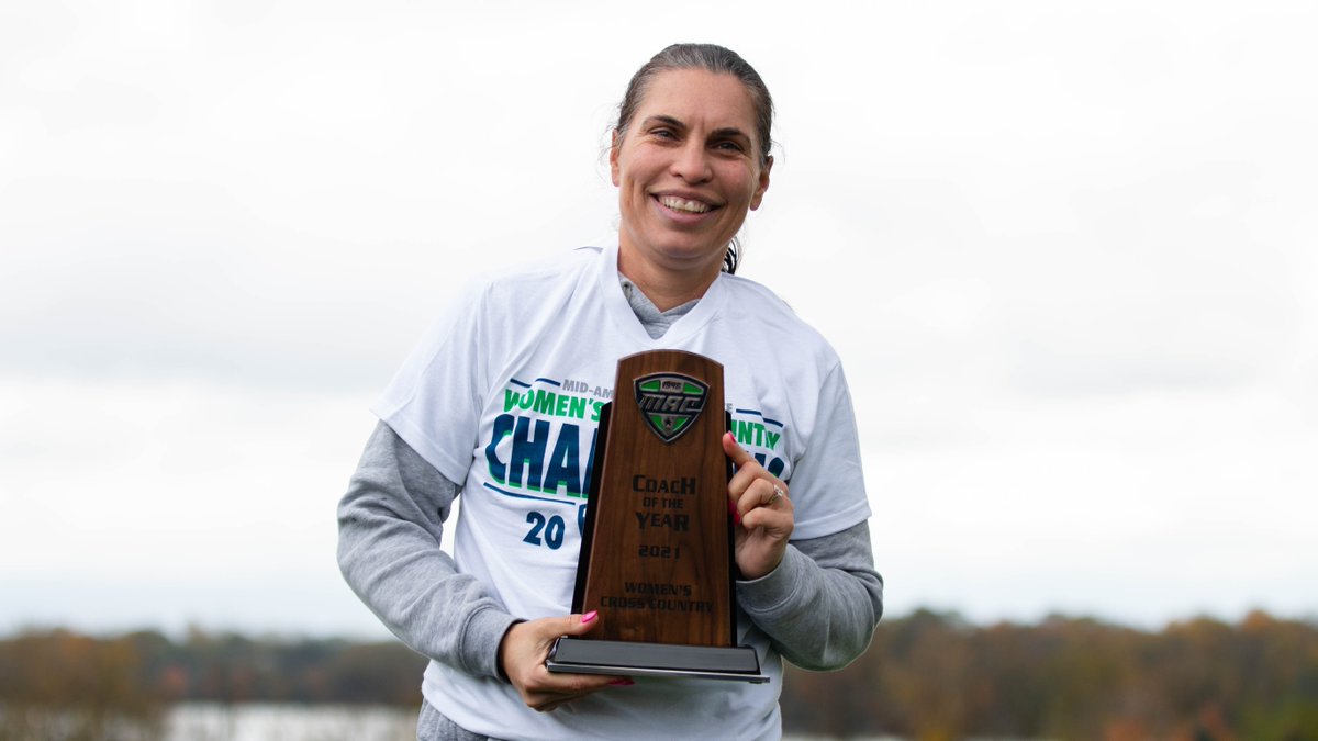 Congratulations to <a href="/andreagrovemcd/">Coach McDonough</a> for being named MAC Women's Cross Country Coach of the Year! #MACChamps