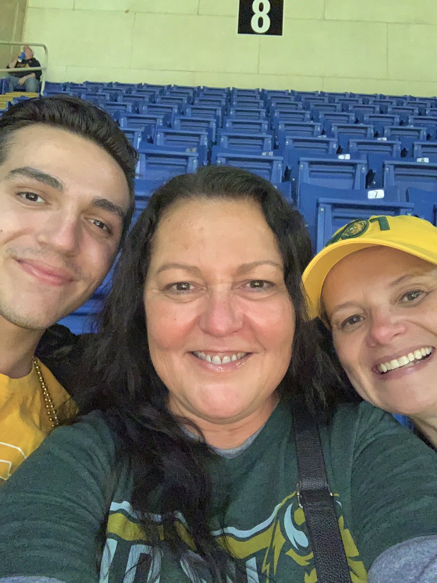 His first time back to a bison game in 10 YEARS!!!!💚💛 #ScheelsGameDay #NDSU