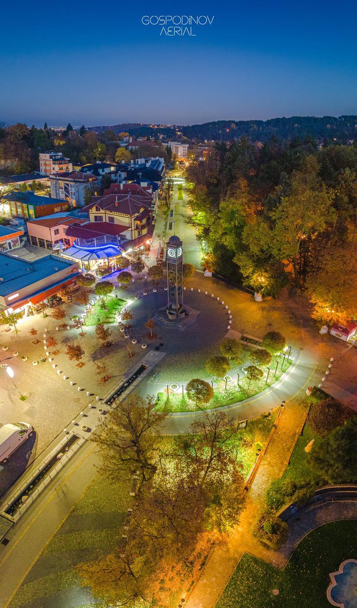 IvanGaidarov's tweet photo. A #Drone view of the #Clock #Tower in #Bankya, #Bulgaria 🇧🇬
#Autumn has arrived here as well 🍂
Click to see full size
📷 Zdravko Gospodinov https://t.co/a1cw95pDzA