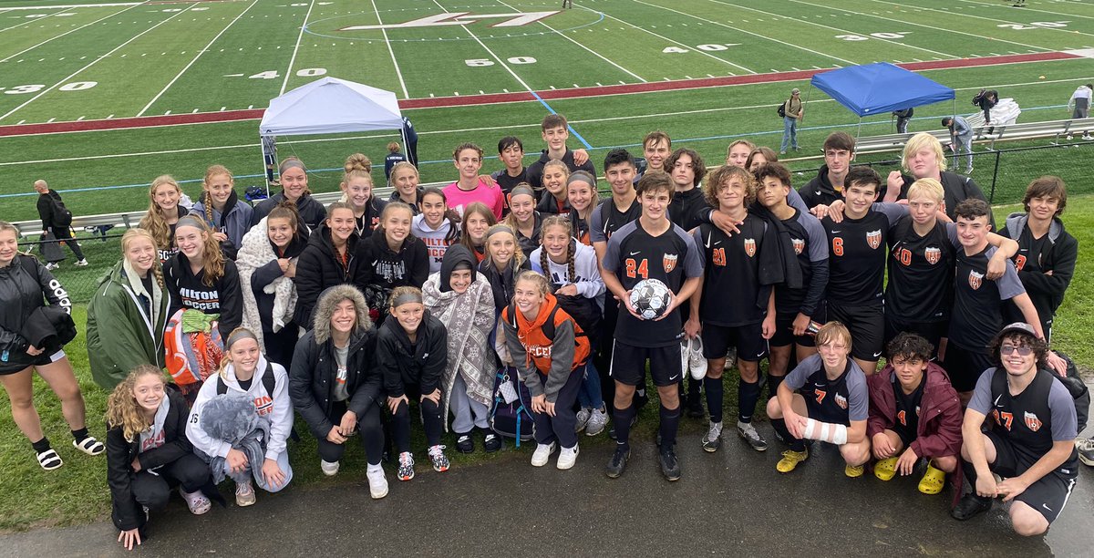 What a day for Milton ⚽️. Both boys and girls with quarterfinal victories and Carter Lilley scoring his 50th career goal!!