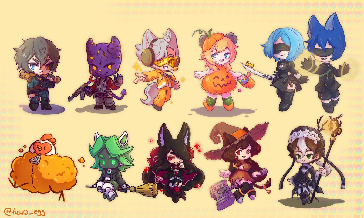 fuwa_egg's tweet photo. 🎃HAPPY HALLOWEEN🎃
#envtuber #swuiddles https://t.co/eNxPodR7zY
