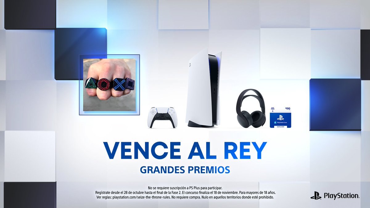 chichoJL82's tweet photo. Puedes conseguir todo esto participando en #PlayerCelebration Regístrate YA y únete a la Comunidad de @PlayStationES💙 para completar los desafíos. Juega, gana trofeos y desbloquea increíbles premios. #VenceAlRey #JugarNoTieneLímites https://t.co/qRALZGOXBy https://t.co/0y7dSsJxTG