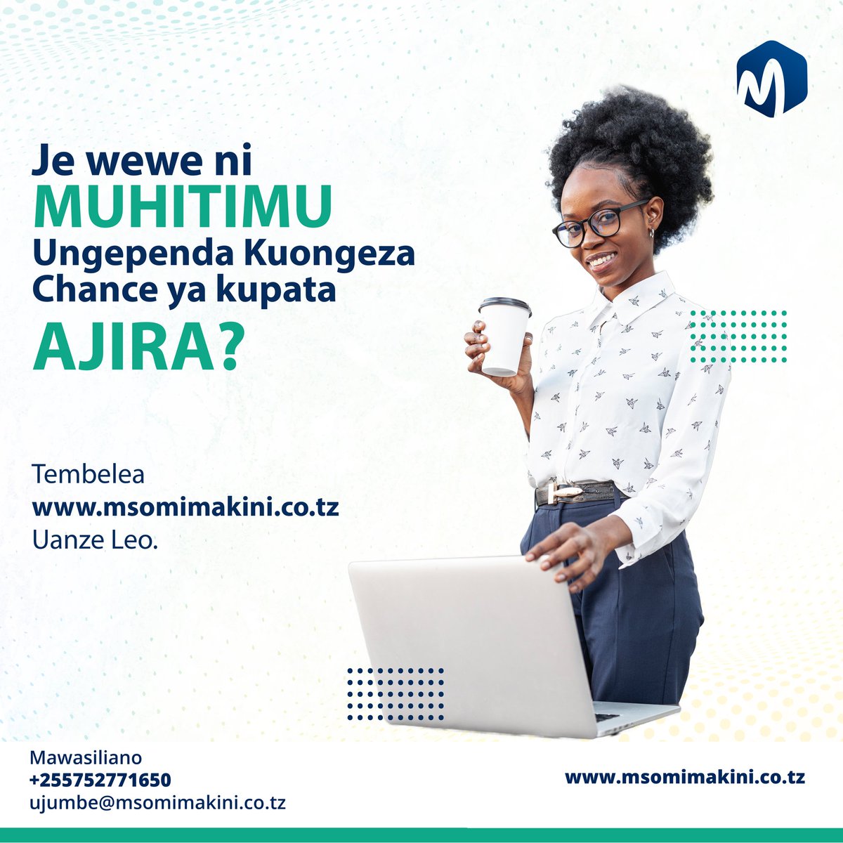 Msomi Makini is the game 🎮 changer , own your own website from just 0Tsh/=
#ajira #KaziMtaani #kaziiendelee @AlphaOlomi @zepsonlab