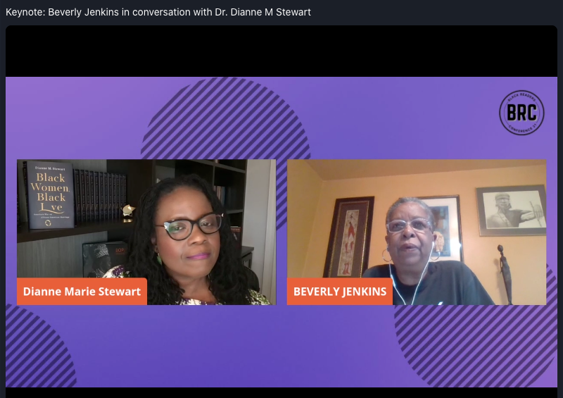 If you didn't get a ticket to <a href="/BlackReadersCon/">Black Readers Conference</a> you are missing all of this and so much more. <a href="/authorMsBev/">Beverly Jenkins</a> and <a href="/diannemstewart/">Dianne M. Stewart</a> #BRC21