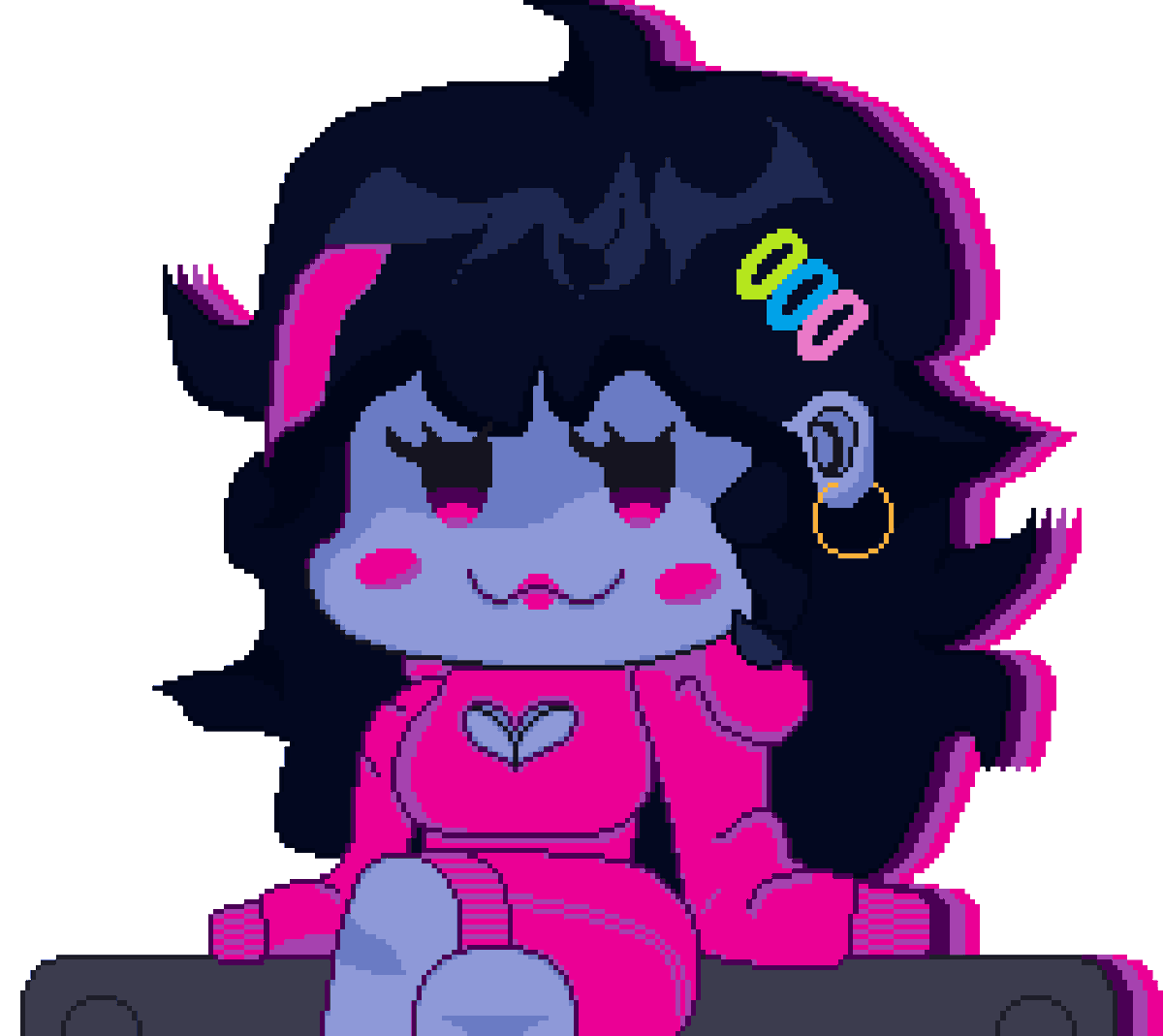 DeltarhythmFNF's tweet photo. so we hit 150 followers
here it is gf, this is not her in-game version, for that you'll need to wait, hehehe, but anyways, she is HOT
-🦴 https://t.co/aesaNNBIIx
