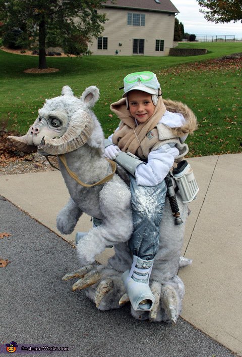 @HamillHimself You think at least ONE trick or treaters is gonna show up as an adorable Luke Skywalker riding his trusty Tauntaun.