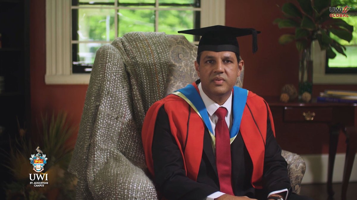 UWITv's tweet photo. Scenes from the 2021 #UWIStAugustine #Graduation Ceremony: Faculty of Medical Sciences. Watch now on https://t.co/luMYSBWCrN, https://t.co/iC3UfbaHwB or on the #UWITV #FlowEVO channel. For listings, visit: https://t.co/XZVYhxeoqB #UWI #RoshanParasram #HonoraryGrad https://t.co/IFBA2grXC1