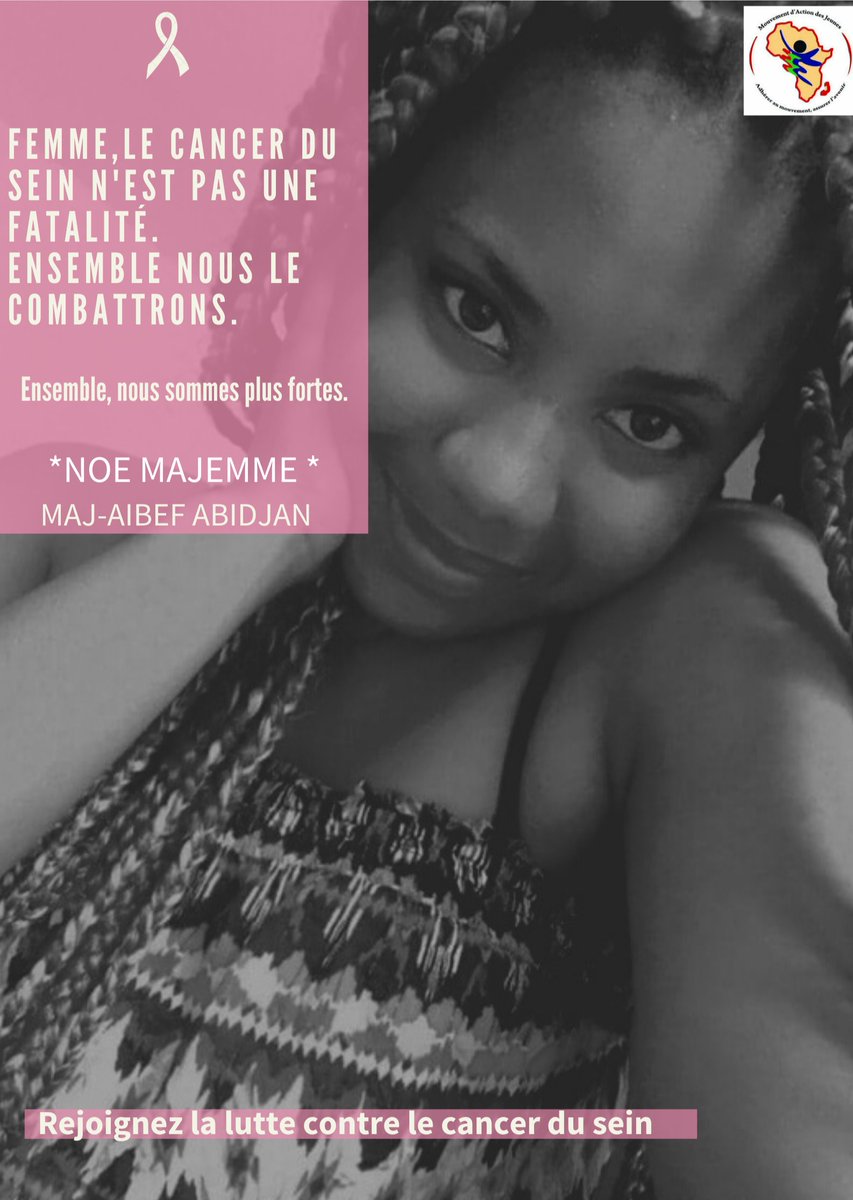 JeanneSanogo's tweet photo. La sensibilisation sur le dépistage précoce et l’auto-palpation sont les meilleurs moyens de  prévention et de lutte contre le cancer du sein.
#MesChoixMesDroits  #OctobreRose  #Benbere  #ZerCS https://t.co/vdewPw03uK