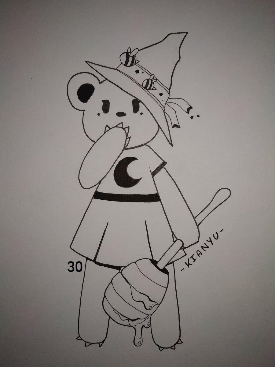 KianyuDesu's tweet photo. 30 - BEAR
#Inktober #inktober2021 #inktober30 #KianyuArt #inktober2021day30 #artwork #artist #WITCH #Honey #beae https://t.co/cHvImcc1XI