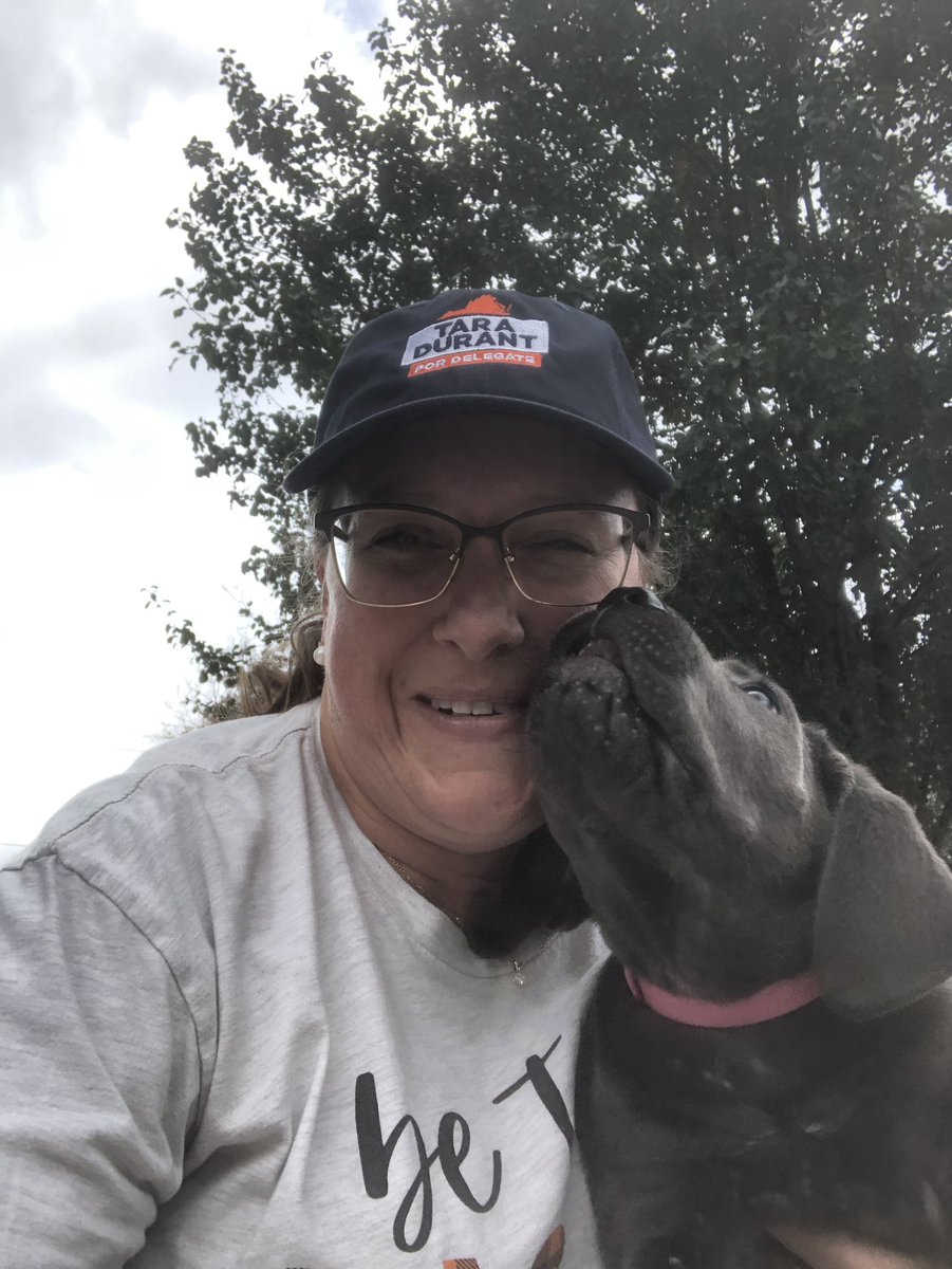 AmyBuchmeyer's tweet photo. Truly an awesome day to #gotv for @Durant4Delegate! @GenJHQ #genjsats #genj #genjlife #Elections2021 https://t.co/B8Nmw9Bsl9