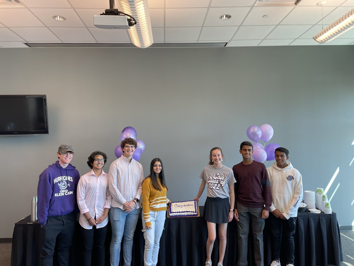 cain_ccc's tweet photo. So proud of our Cain National Merit students. Beautiful day to recognize them 💜 @KleinCain @KleinISD https://t.co/P4JlJIwuwL
