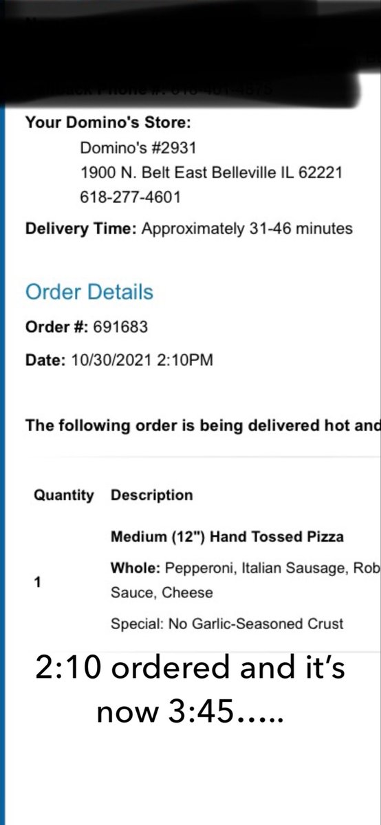 chriscoxguy's tweet photo. Hey @dominos what’s the deal??? https://t.co/5qNq7af5oP