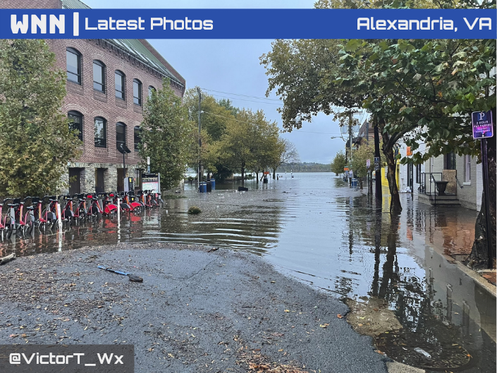 OriginalWNN's tweet photo. New Photos out from Alexandria, #Virginia which clearly show the extent of the flooding yesterday from this powerful storm which is still impacting some areas of #NewEngland with strong winds, flash flooding, and coastal flooding. #VAwx

📸Image Credit: @VictorT_Wx https://t.co/QYP1NsH1lC