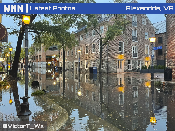 OriginalWNN's tweet photo. New Photos out from Alexandria, #Virginia which clearly show the extent of the flooding yesterday from this powerful storm which is still impacting some areas of #NewEngland with strong winds, flash flooding, and coastal flooding. #VAwx

📸Image Credit: @VictorT_Wx https://t.co/QYP1NsH1lC