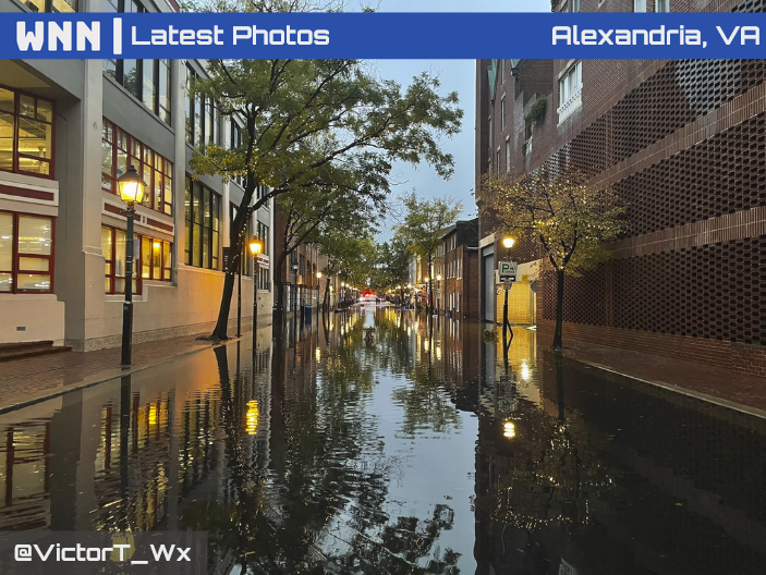 OriginalWNN's tweet photo. New Photos out from Alexandria, #Virginia which clearly show the extent of the flooding yesterday from this powerful storm which is still impacting some areas of #NewEngland with strong winds, flash flooding, and coastal flooding. #VAwx

📸Image Credit: @VictorT_Wx https://t.co/QYP1NsH1lC