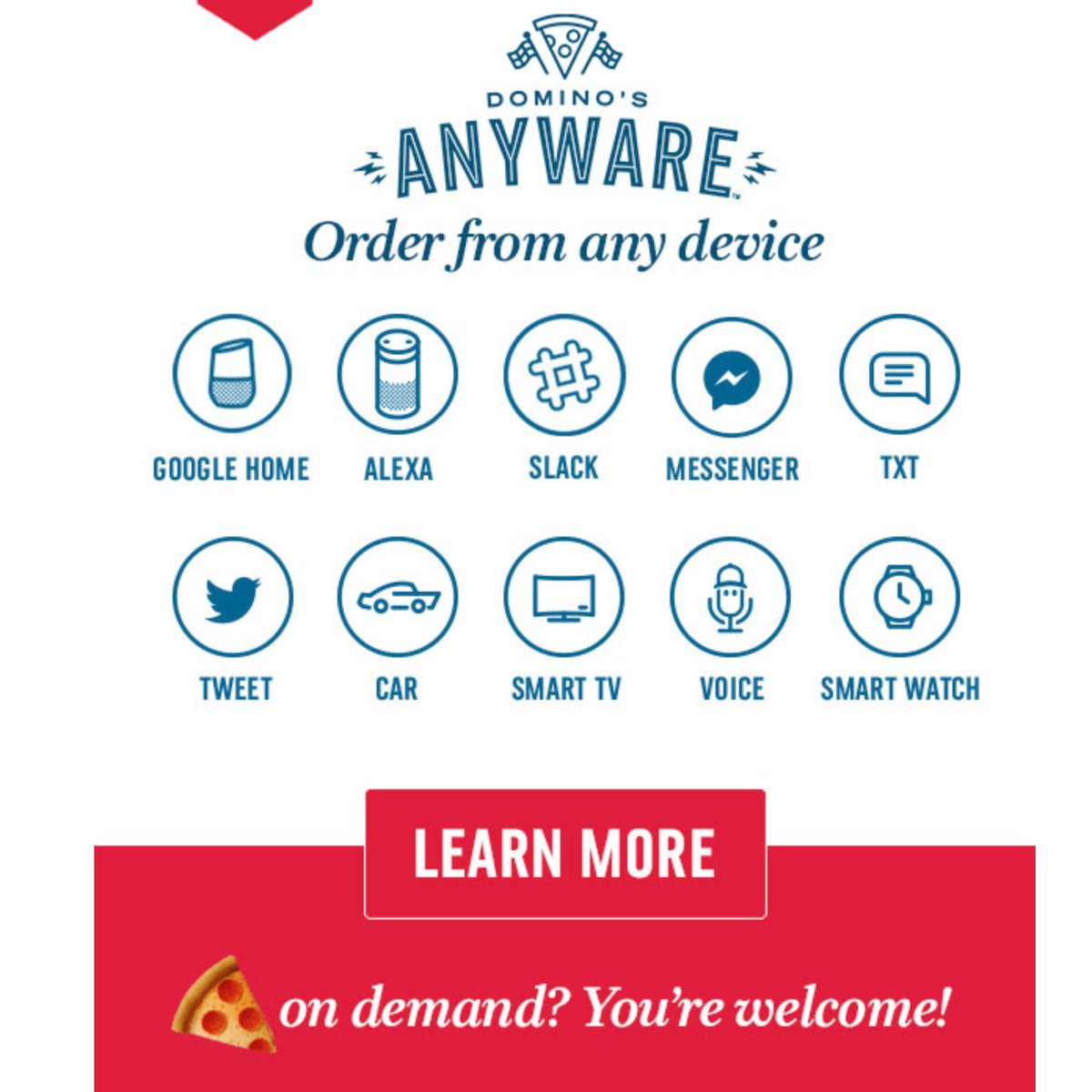 CalvinArterbery's tweet image. Dominos is a tech company that happens to deliver  pizza, prove me wrong! I expect to see pizza delivery drones flying in Boston in 5 years.🍕@dominos
Starting a new hashtag #pizzatech