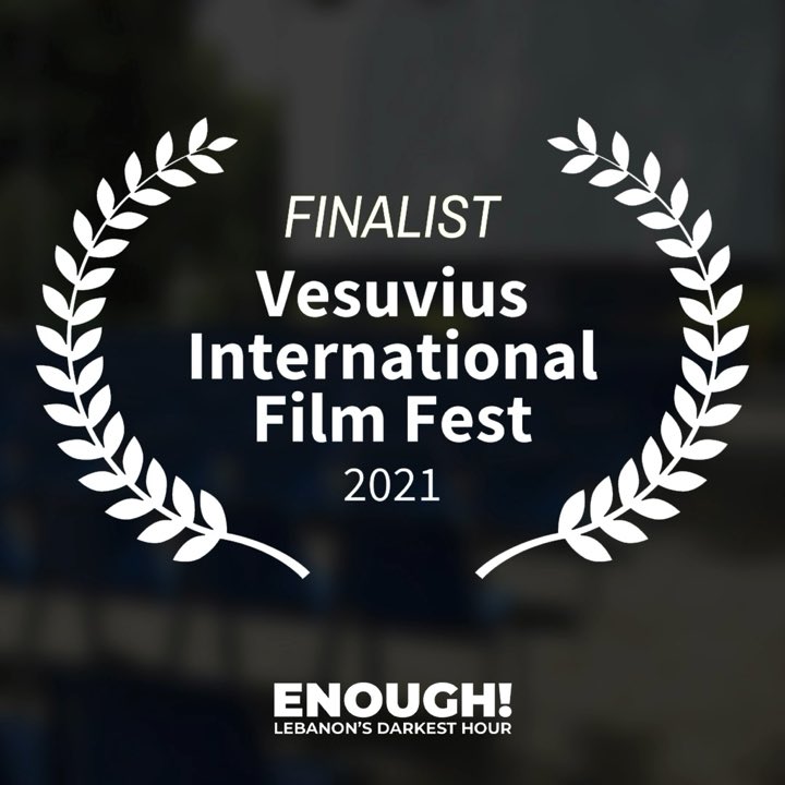 MovieEnough's tweet photo. We’re in the FINALIST! ENOUGH! Lebanon’s Darkest Hour has been been selected after just few hours one of the Best in Show! Thank you Vesuvius Int Film Festival 😍😍 https://t.co/76044eyVyA