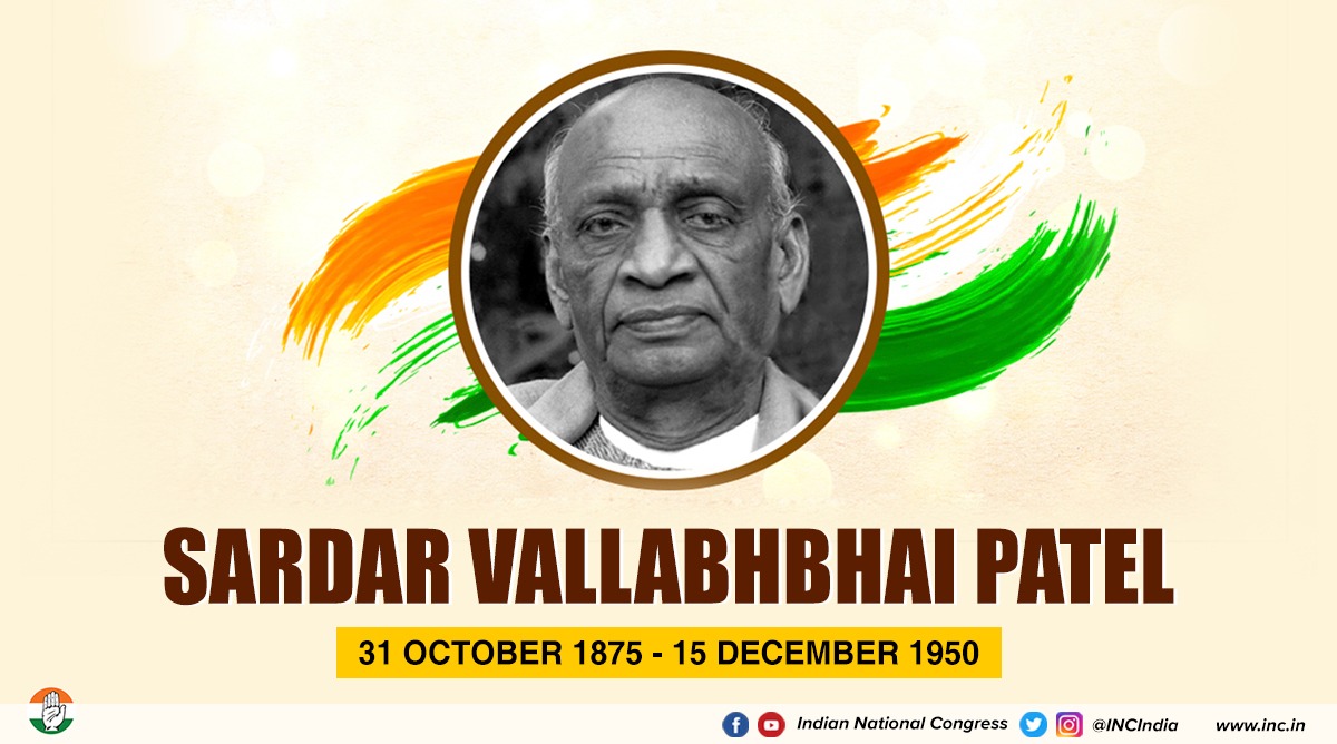 INCIndia's tweet photo. In this fight to keep India united;
In this fight to ensure love triumphs over hate;
In this fight to protect our farmers, our people, our nation;
we remember Bharat Ratna Sardar Vallabhbhai Patel, today &amp; everyday.

#लौह_पुरुष_सरदार https://t.co/7ID0Ve2Anp