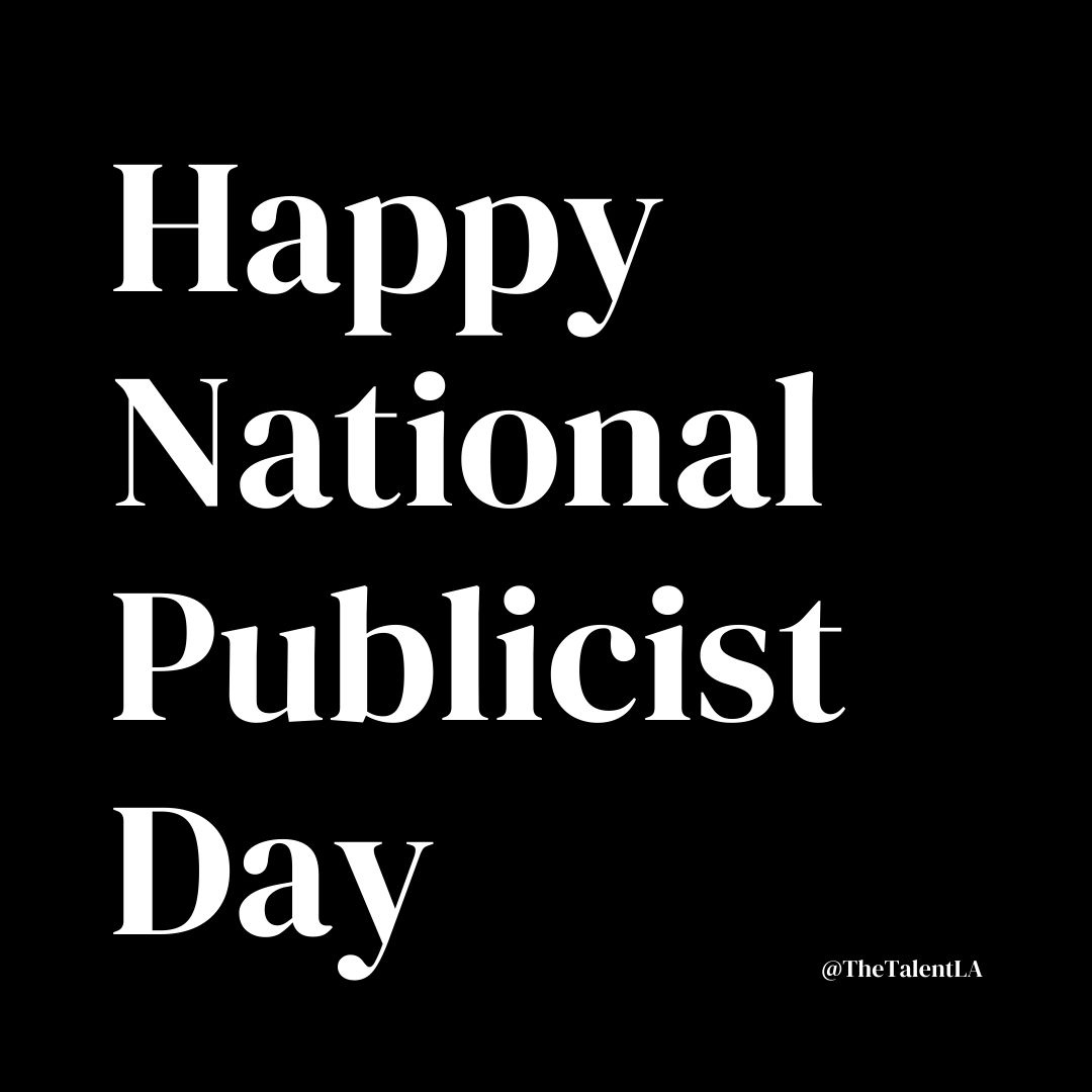 TheTalent_LA's tweet photo. Happy National Publicist Day to the incredible PR pros we get to work with! 🥂🍾  #NationalPublicistDay https://t.co/mua7opwE9p