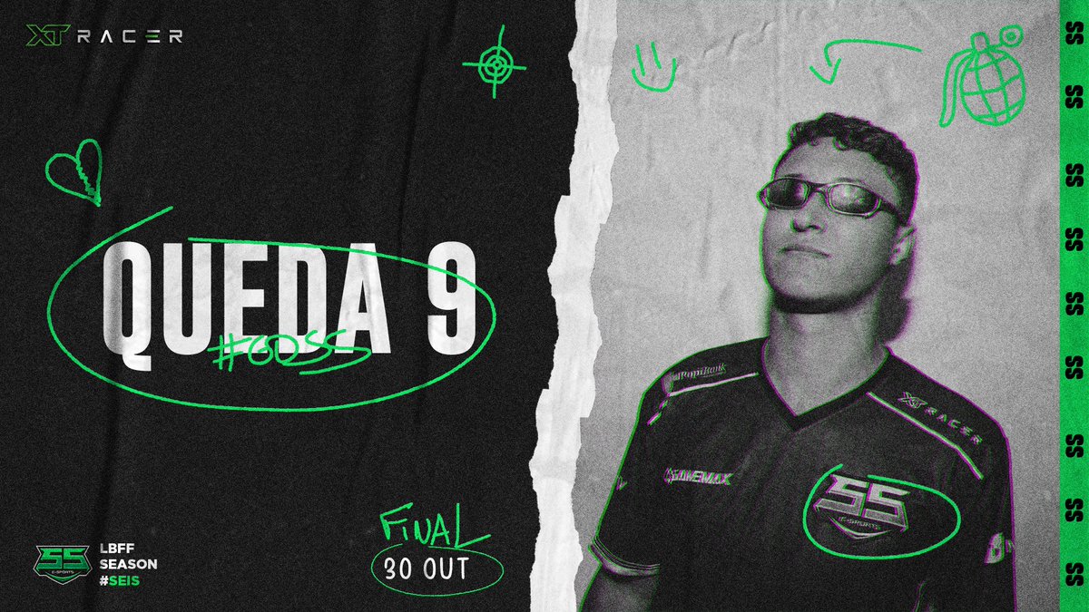 9° e última queda iniciada. Vamos pra cima deles! 💚 #goSS