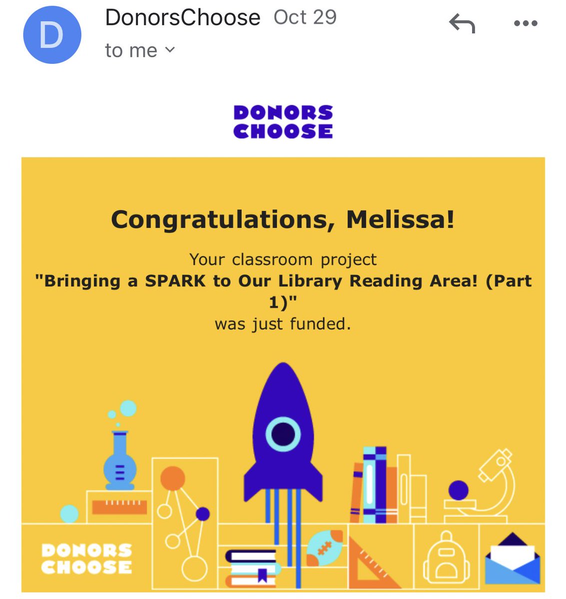 Pinchbecklib's tweet photo. Celebrating @LOFT’s large @DonorsChoose donation before the project deadline!! 🎉🎉 Our library reading area will gain a carpet and flex seating to begin transforming the space we’ve been enjoying this fall- to an area we CRAVE! #ifyoubuildit @PinchbeckESRays  @hcpslib https://t.co/VE4zuWoTYd