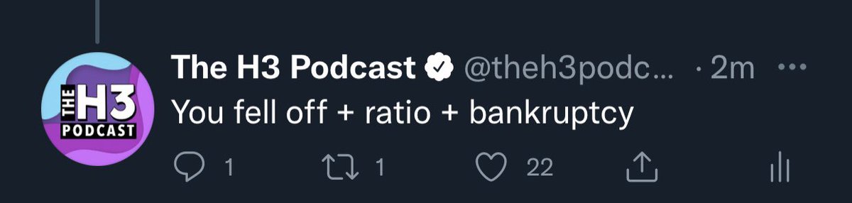 theh3podcast's tweet photo. Yo @triller is scared https://t.co/gYskj089Vf
