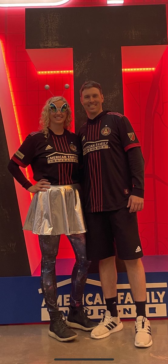 Garbrochill's tweet photo. Brought a real ATLien to the game today!! @ATLUTD #ATLU #ATLien #gameday https://t.co/XZcgNeGIwi