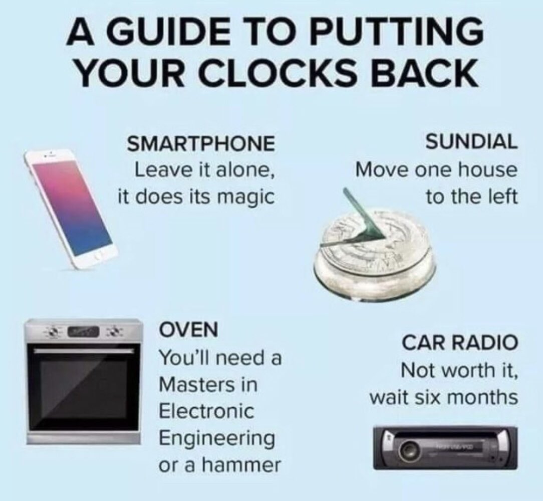IAMLincolnshire's tweet image. Remember to change your clocks tonight.

Clock changing tips below.

You can thank us later…

#SpringForwardFallBack