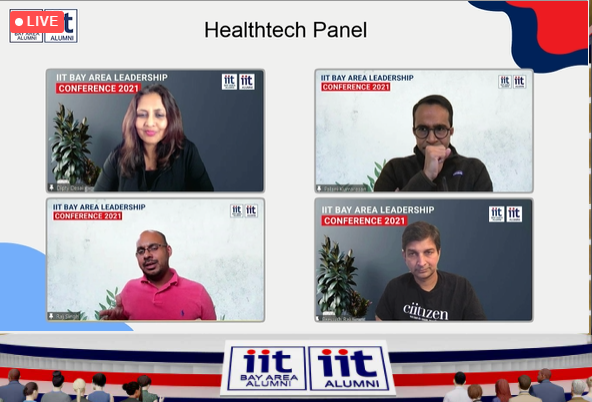 anupamdm's tweet photo. Loving the IIT Bay Area Alumni Conference panel discussing healthcare data ... "Insights must be focused." #IITBayCon21 #HealthcareInnovation #Entrepreneurship https://t.co/mQ46hBzDOY