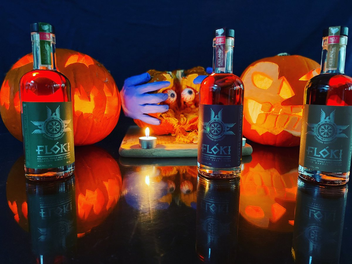 What Flóki Spirit would you take this Halloween? Birch, Sherry or Ale cask finishes. 
#floki #FLOKI #flóki #whisky #whiskey #halloween2021 #singlemalt 
<a href="/eimverk/">Eimverk Distillery</a>