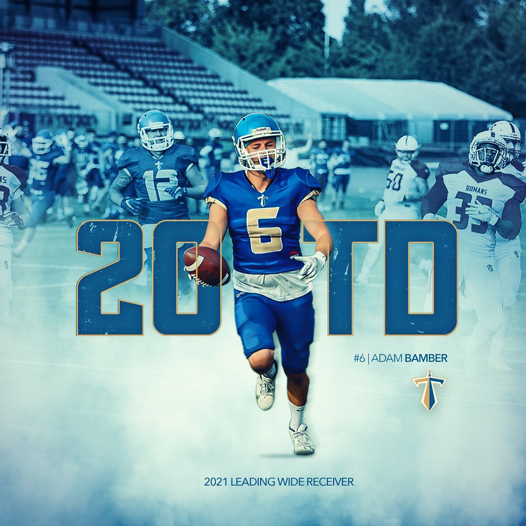 ManchesterTitan's tweet photo. 🥶 Fresh out there! 🥶

Our boy ‘Fresh’ caught 20 Touchdowns last year, half of our receiving total.

#OneClubOneFuture

📷 All Sports Photography https://t.co/5zlSiBEzrU