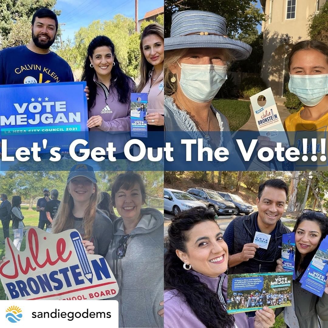 VoteMejgan's tweet photo. Thank you so much to our San Diego County Democratic Party for your endorsement and ongoing support! 🗳🗳🗳 @sandiegodems #votemejgan2021 #representationmatters #lamesaspecialelectionendsnov2 https://t.co/U2PZr8q0Sd