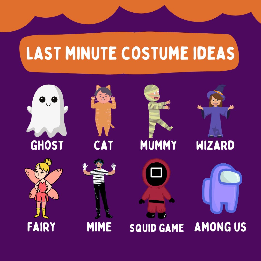 Are you dressing up for Halloween this weekend?
 
Use our costume checklist to ensure your costume is not going to cause harm, and swipe —> for some last minute costume ideas! 🎃👻🦇