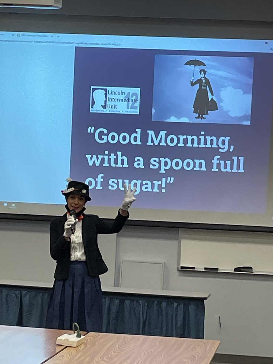 Mary Poppins crashed the PBIS Cohort this week. #LIUPBIS #firecrackerthat